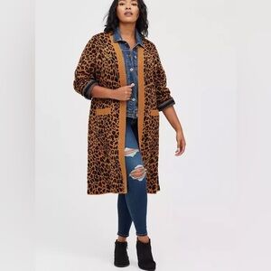 Torrid Leopard Print Duster